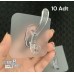 10 Adet Süper Güçlü Şeffaf Banyo Mutfak Kancası Çerçeve Askısı Kendinden Yapışkanlı Şeffaf Yapışkan