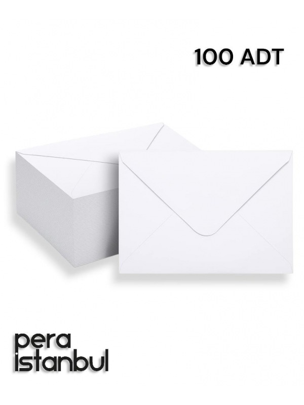 100 Adet 13*18 Beyaz Davetiye Lüks Tebrik Kartı Mektup Mühür Cüzdan Büyük Kapasiteli Torba Zarf