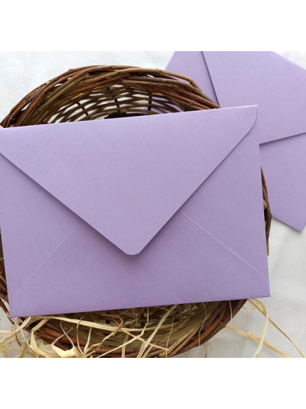 100 Adet 13x18 Lila Davetiye Lüks Tebrik Kartı Mektup Mühür Cüzdan Büyük Kapasiteli Zarf