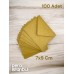 100 Adet Kraft Renkli Küçük Zarf 7x9