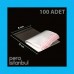 100 Adet Mini Zarf 70mmx90mm 10 Renk Zarf Hediye Doğum Günü Dilekleri Zarfı Not Kartlı Poşetli