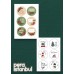 12 Adet 55mm Yılbaşı Hediye Kartı Etiketleri Yeni Yıl Hediye Paketi Sticker Seti