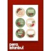 12 Adet 55mm Yılbaşı Hediye Kartı Etiketleri Yeni Yıl Hediye Paketi Sticker Seti