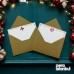2 Adet Kratf 13x18 Zarf ve 1 Adet I Love You Desenli 1 Adet Özel Amblem Desenli Hediye Not Kartı Set