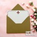 2 Adet Kratf 13x18 Zarf ve 1 Adet I Love You Desenli 1 Adet Özel Amblem Desenli Hediye Not Kartı Set