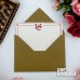 2 Adet Kratf 13x18 Zarf ve 1 Adet I Love You Desenli 1 Adet Özel Amblem Desenli Hediye Not Kartı Set