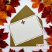 2 Adet Kratf 13x18 Zarf ve 1 Adet I Love You Desenli 1 Adet Özel Amblem Desenli Hediye Not Kartı Set
