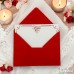 2 Adet Renkli 13x18 Zarf ve 1 Adet Kalp Desenli 1 Adet I Love You Yazılı Hediyelik Not Kartı Seti
