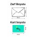 2 Adet Renkli 13x18 Zarf ve Hediyelik Not Kartı Sticker Seti Sevgililer Günü Yıl Dönümü Not Kartı