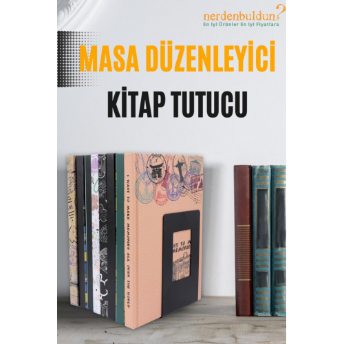 Tekli Fırsat Siyah Renk 12x13x8 Metal Kitap Desteği - Kitap Tutucu - Ev Ve Ofis Dekoratif Aksesuar