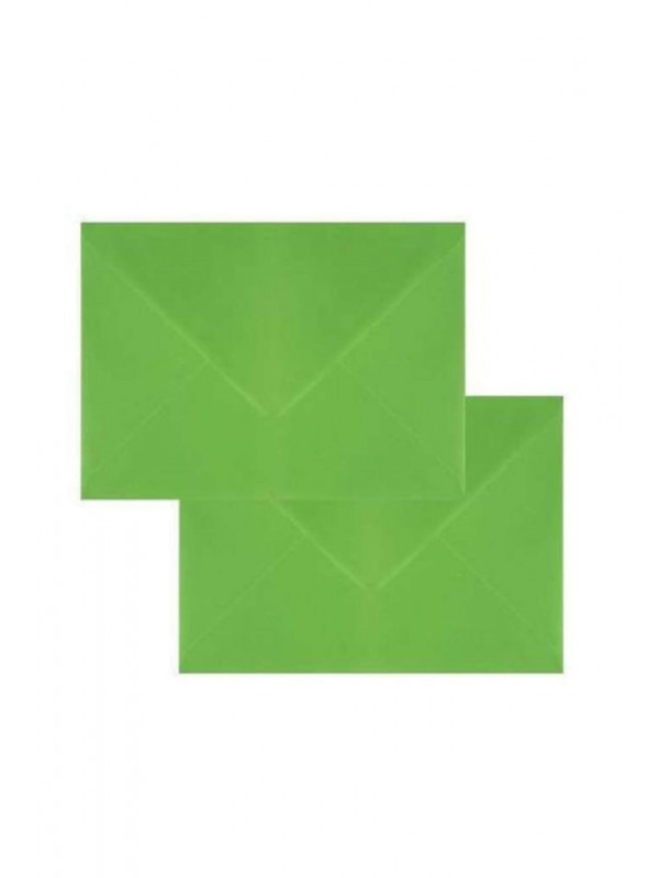 24 Adet 13*18 Neon Yeşil Renkli Zarf Davetiye Lüks Tebrik Kartı Mektup Mühür Cüzdan Büyük Kapasiteli
