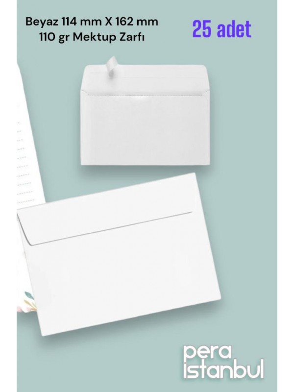 25 Adet 114x162 mm Beyaz Davetiye Lüks Tebrik Kartı Mektup Mühür Cüzdan Büyük Kapasiteli Torba Zarf