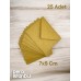 25 Adet Kraft Renkli Küçük Zarf 7x9