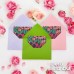 3 Adet Renkli 13x18 Zarf ve 3 Adet Love Desenli Sevgililer Günü Hediyelik Not Kartı Seti