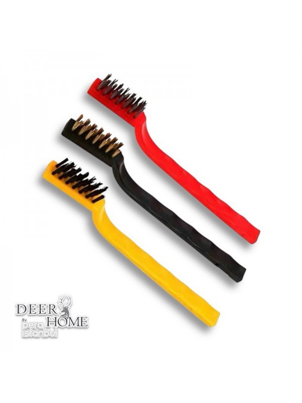 3 Adet Tel Fırça, Mutfak Temizlik Fırçası, Gaz Ocak Temizlik Fırçası, Yağ Temizlik Fırçası,