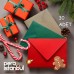 30 Adet Yılbaşı Yeni Yıl Temaları Renkli Zarf 13x18