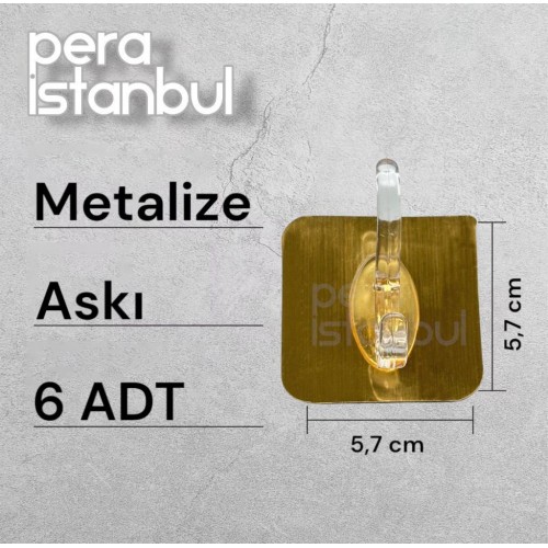 6 Adet Kendinden Yapışkanlı Kapı Duvar Kanca Askı Emme Mutfak Depolama Garlands Havlu Asma Kancaları