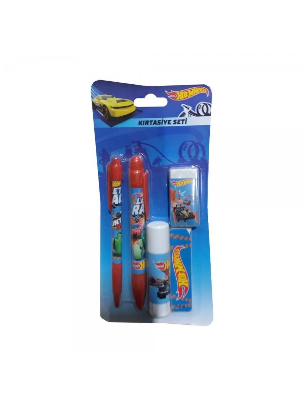 5 Parça Lisanslı Hot Wheels Kırtasiye Seti Süper Okul Hediyesi