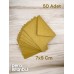 50 Adet Kraft Renkli Küçük Zarf 7x9