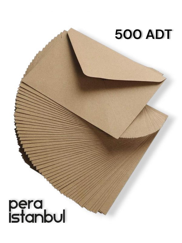 500 Adet Mektup Zarfı 13x18cm 100gr. Kraft
