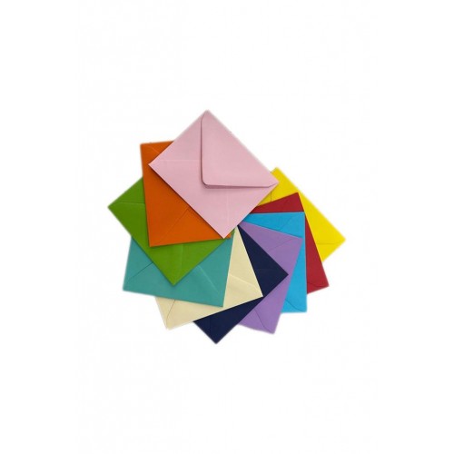 Asil Doğan Renkli Zarf 7x9cm 10'lu