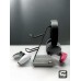 Gri Granit Ahşap Ve Siyah Metal Gaming Ps4 Ps5 Xbox Joystick Controller Tutucu Ve Kulaklık Dikey Standı