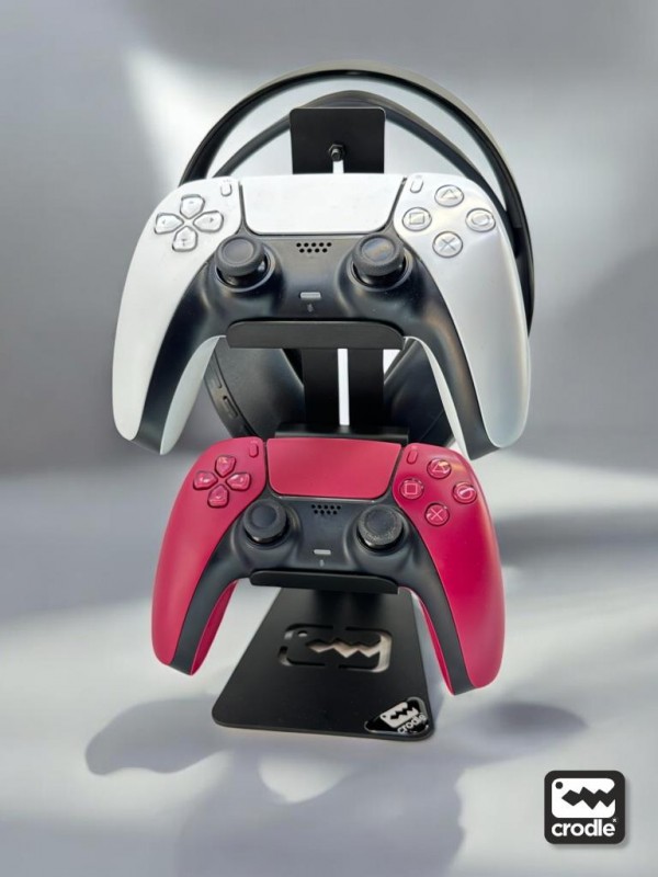 Çok Fonksiyonlu Metal Gaming Ps4 Ps5 Xbox Joystick Kontroller Tutucu Ve Kulaklık Dikey Standı