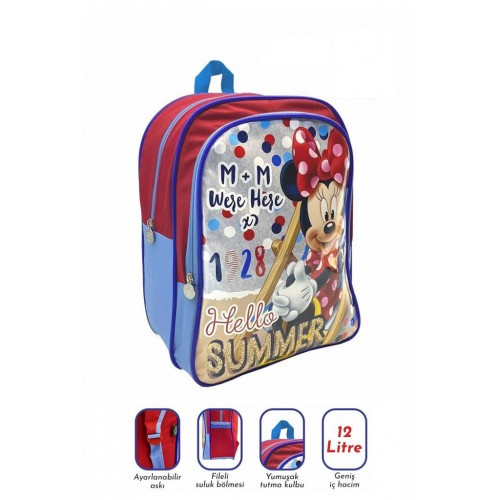 Disney Minnie Mouse Lisanslı Kız Beslenmeli Ilkokul Sırt Çantası