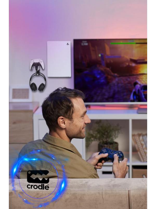 PS5 ve PS5 Slim Duvar Standı Dualsense Şarj Istasyonu için Joystick Konsol Tutacağı 2'li Fırsat Paketi