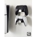 Duvara Monte Edilebilen Siyah Gaming Ps4 Ps5 Xbox Joystick Controller Tutucu Ve Kulaklık Standı