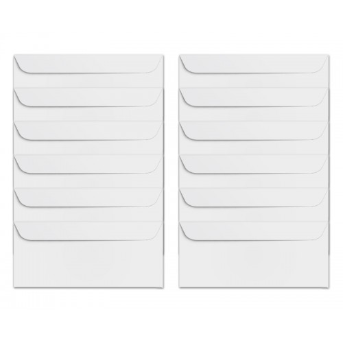 12 Adet Diplomat Zarf 10,5x24 Cm 110 gr 1. Hamur Silikonlu Kapak 