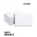 12 Adet Mektup Zarfı 13x18cm 100gr. Beyaz