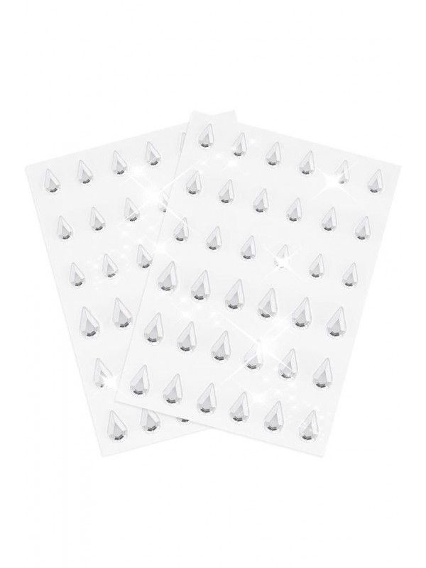 Kendinden Yapışkanlı Mücevher Sticker 100 Adet Işıltılı Tırnak Yüz Ve Vücut Taş Mücevher Çıkartma