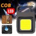 LED Şarj Edilebilir El Feneri Cep Klip 3 Fonksiyonlu Güçlü COB Açık Kamp Küçük Işık