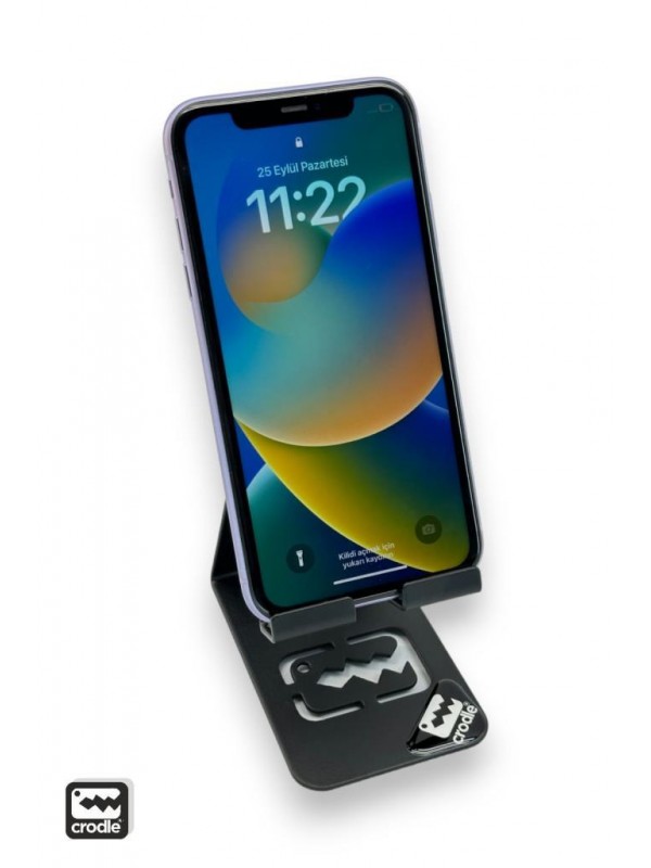 Tüm Cihazlara Uyumlu Universal Portatif Metal Masaüstü Telefon Tablet Tutucu